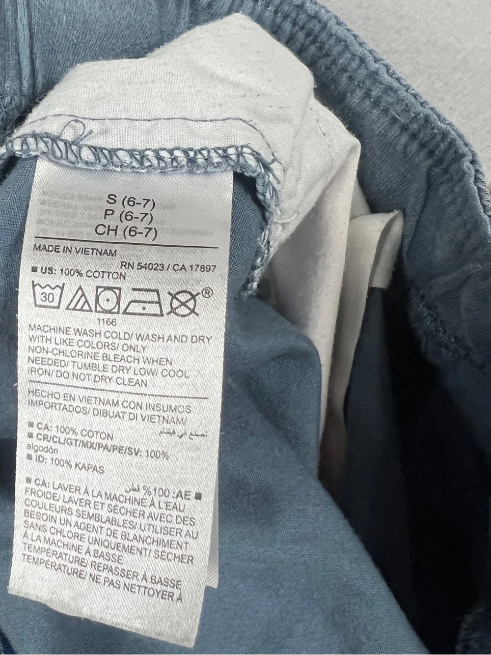 Old Navy Boys Pull-On Shorts Size S 6-7 Blue Cotton Elastic Waist